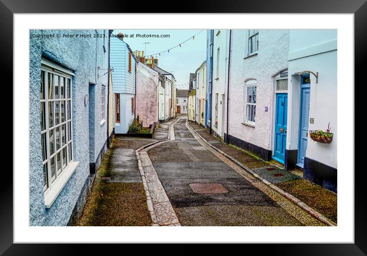 Follow The Narrow Street To The Beach  Framed Mounted Print by Peter F Hunt