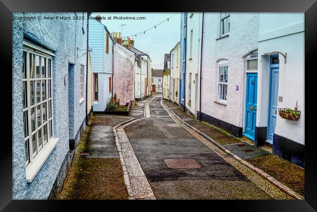 Follow The Narrow Street To The Beach  Framed Print by Peter F Hunt