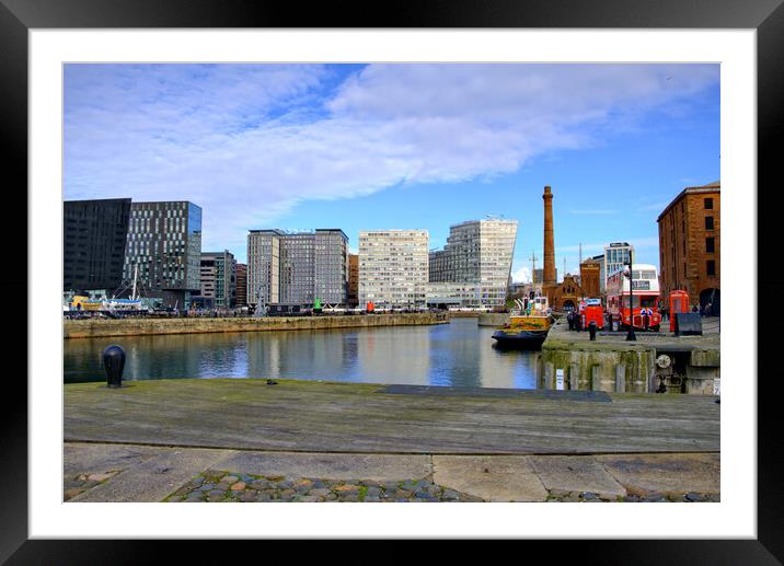Royal Albert Docks Liverpool Framed Mounted Print by Steve Smith