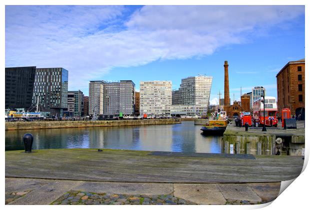 Royal Albert Docks Liverpool Print by Steve Smith