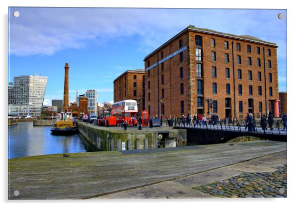 Royal Albert Docks Acrylic by Steve Smith