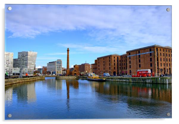 Royal Albert Docks Liverpool Acrylic by Steve Smith