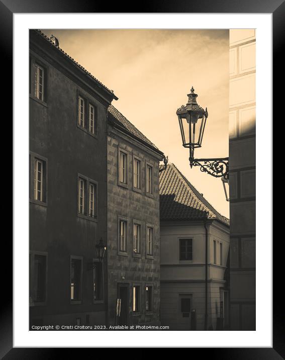 The old town of Prague Framed Mounted Print by Cristi Croitoru