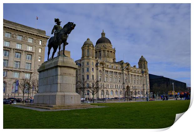 Regal Tribute at Pier Head Print by Steve Smith