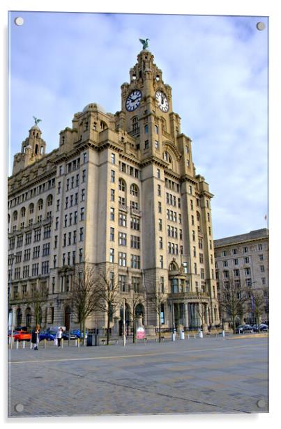 Iconic Landmark of Liverpool Acrylic by Steve Smith