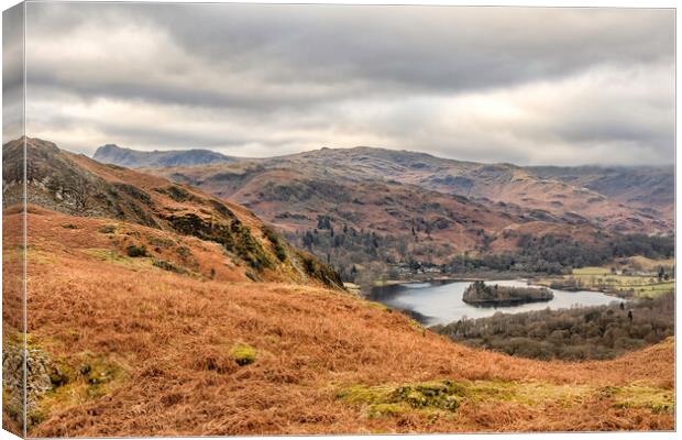 View from Loughrigg fell Canvas Print by James Marsden