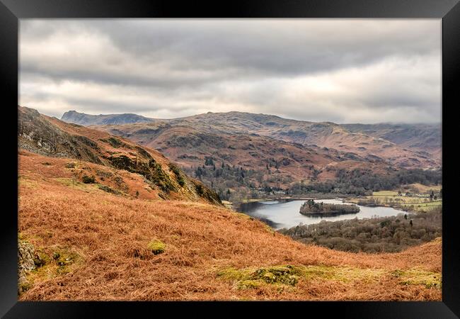 View from Loughrigg fell Framed Print by James Marsden