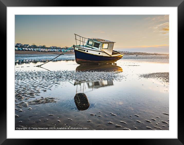 Serenity at Thorpe Bay Framed Mounted Print by Terry Newman