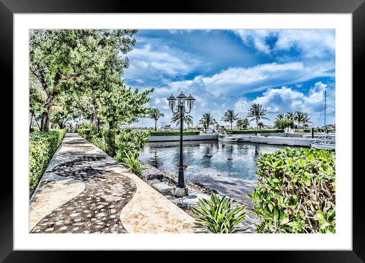 Riviera Maya Mexico Framed Mounted Print by Valerie Paterson
