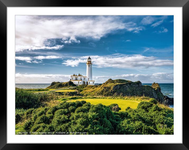 Turnberry Lighthouse: A Historic Ayrshire Landmark Framed Mounted Print by Peter Gaeng