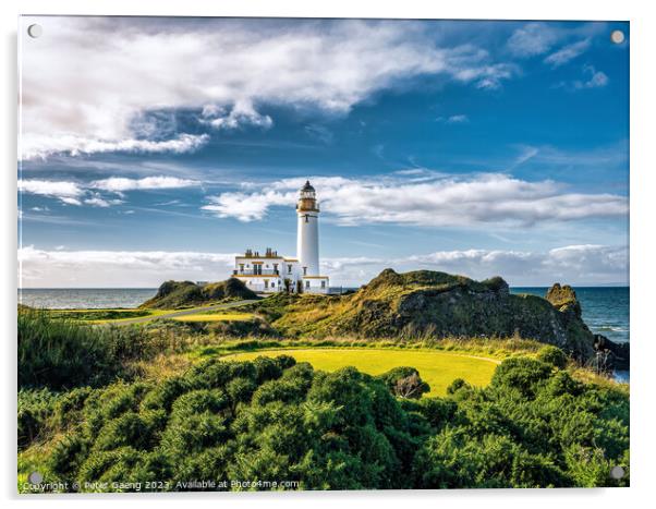 Turnberry Lighthouse: A Historic Ayrshire Landmark Acrylic by Peter Gaeng