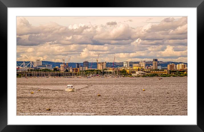 Cardiff Bay  Framed Mounted Print by Jane Metters