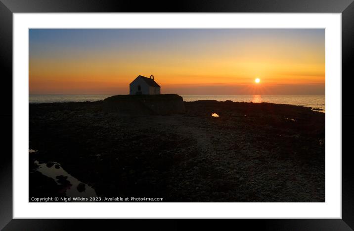 Anglesey Sunset Framed Mounted Print by Nigel Wilkins