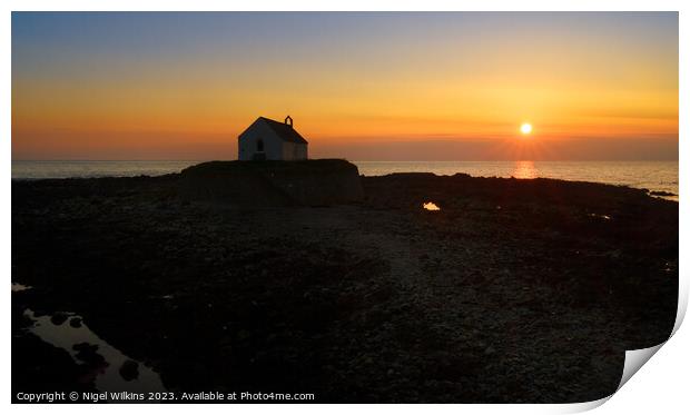 Anglesey Sunset Print by Nigel Wilkins