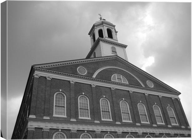QUINCY MARKET Canvas Print by jeff condie