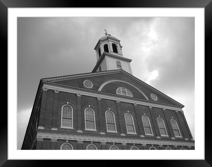 QUINCY MARKET Framed Mounted Print by jeff condie