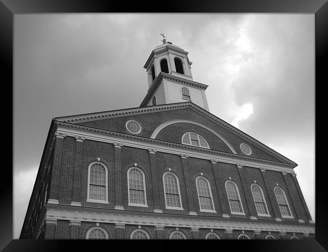QUINCY MARKET Framed Print by jeff condie