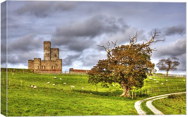 Majestic Tawstock Tower and Castle Canvas Print by Mike Gorton