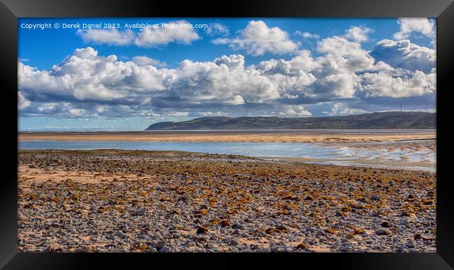 Tranquil Red Wharf Bay Framed Print by Derek Daniel