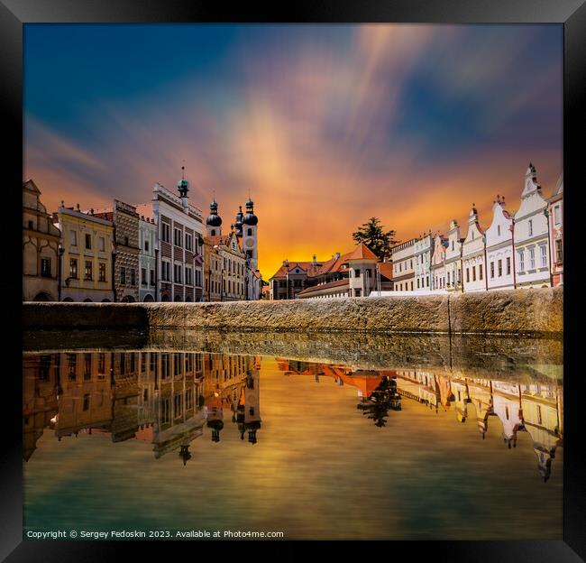 View of Telc, South Moravia, Czech Republic. Framed Print by Sergey Fedoskin