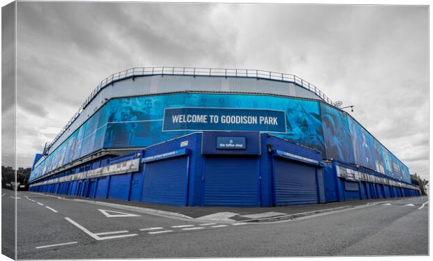 Goodison Park stadium Canvas Print by Jason Wells