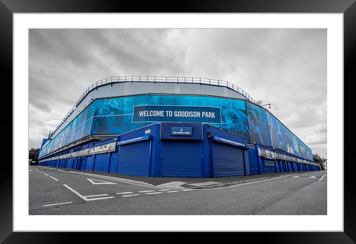 Goodison Park stadium Framed Mounted Print by Jason Wells
