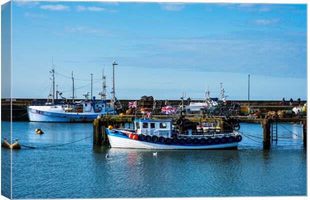 Bridlington Harbour Fishing Boat Canvas Print by Tim Hill