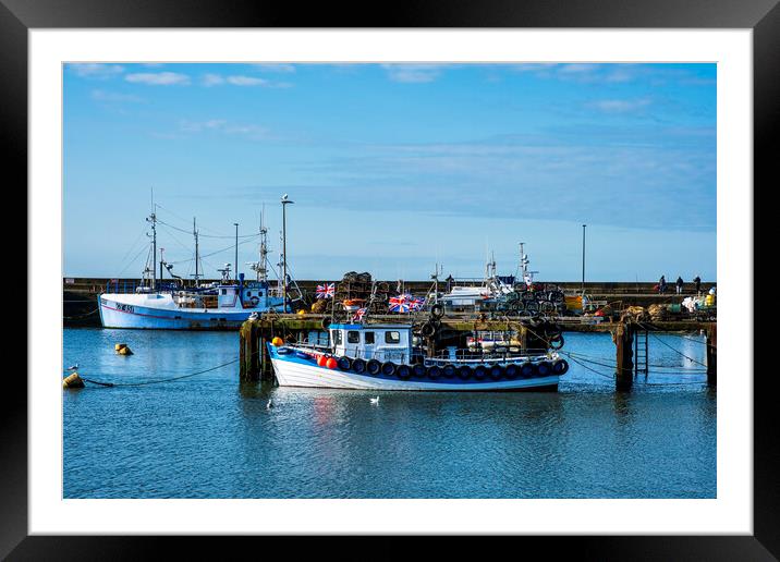 Bridlington Harbour Fishing Boat Framed Mounted Print by Tim Hill