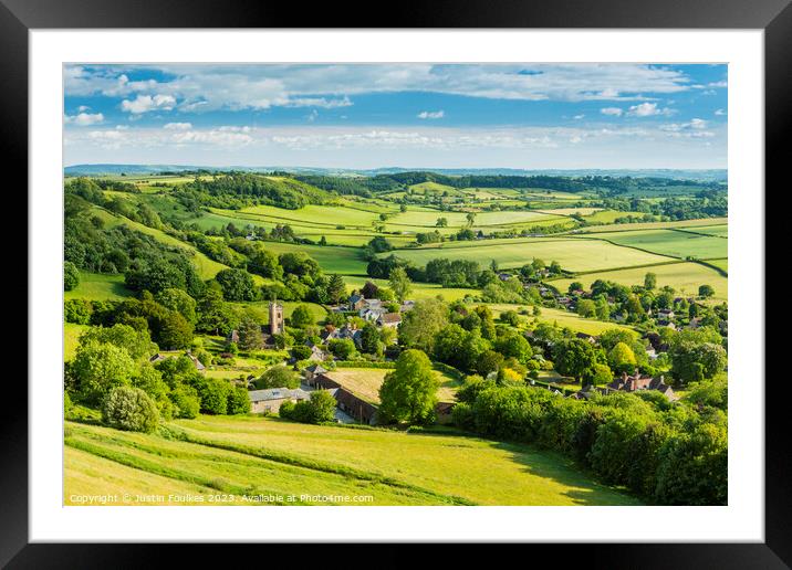 Corton Denham, Somerset, England Framed Mounted Print by Justin Foulkes