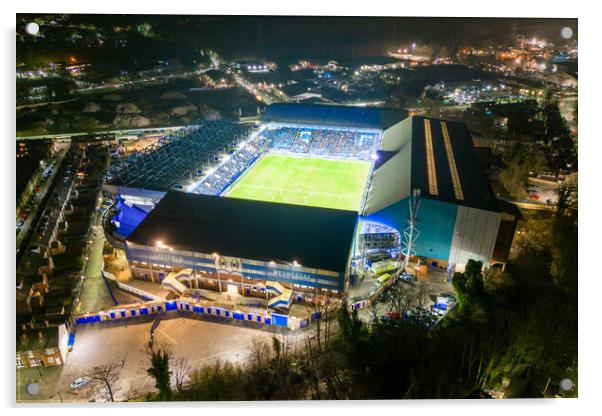 Hillsborough Football Stadium at Night Acrylic by Apollo Aerial Photography