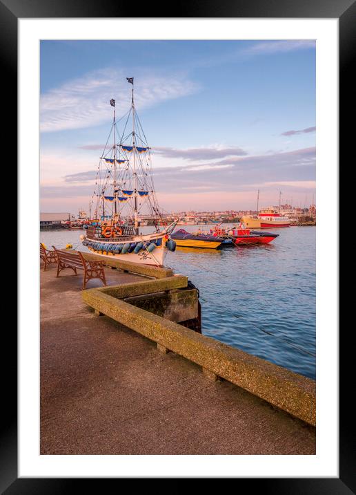 Adventure Awaits The Bridlington Pirate Ship Framed Mounted Print by Tim Hill