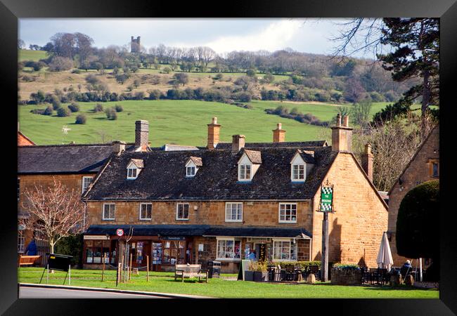 Broadway Cotswolds Worcestershire England UK Framed Print by Andy Evans Photos