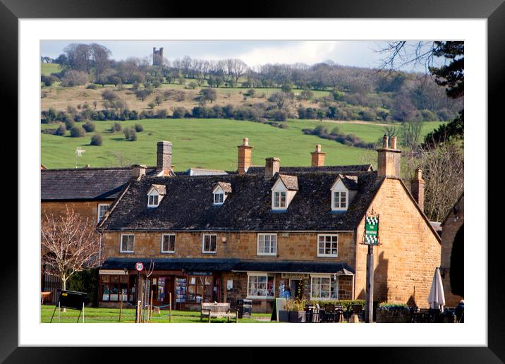 Broadway Cotswolds Worcestershire England UK Framed Mounted Print by Andy Evans Photos