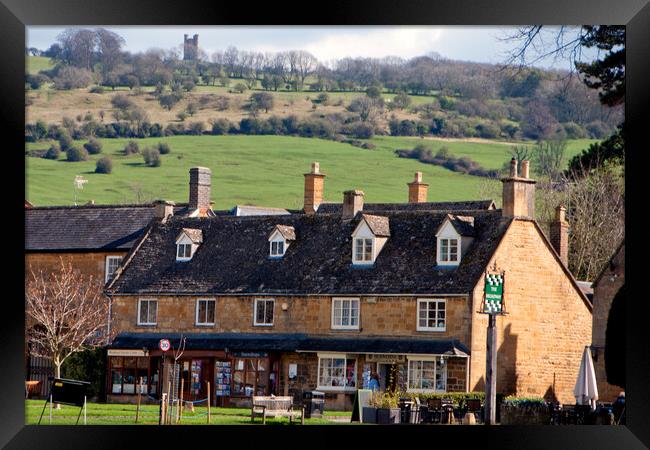 Broadway Cotswolds Worcestershire England UK Framed Print by Andy Evans Photos