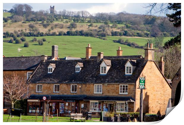 Broadway Cotswolds Worcestershire England UK Print by Andy Evans Photos