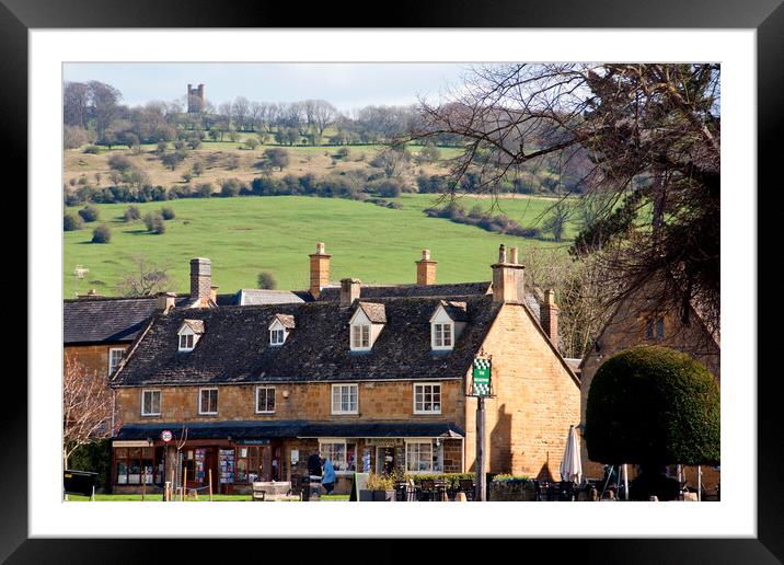 Broadway Cotswolds Worcestershire England UK Framed Mounted Print by Andy Evans Photos