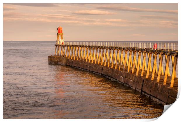 Whitby East Pier Extension Print by Tim Hill