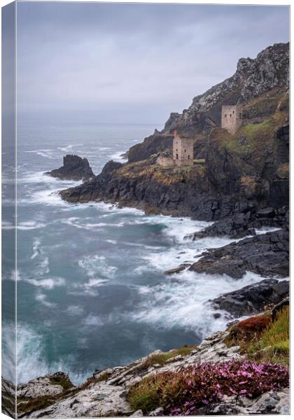 Precarious Beauty of Botallack Mine Canvas Print by Tim Hill