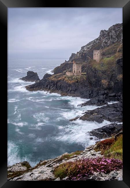 Precarious Beauty of Botallack Mine Framed Print by Tim Hill