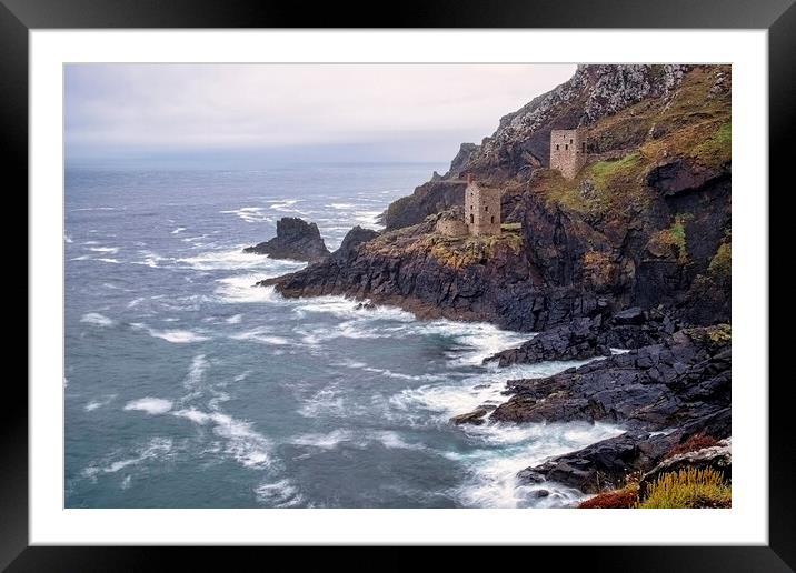 Botallack Mine Cornwall Framed Mounted Print by Tim Hill