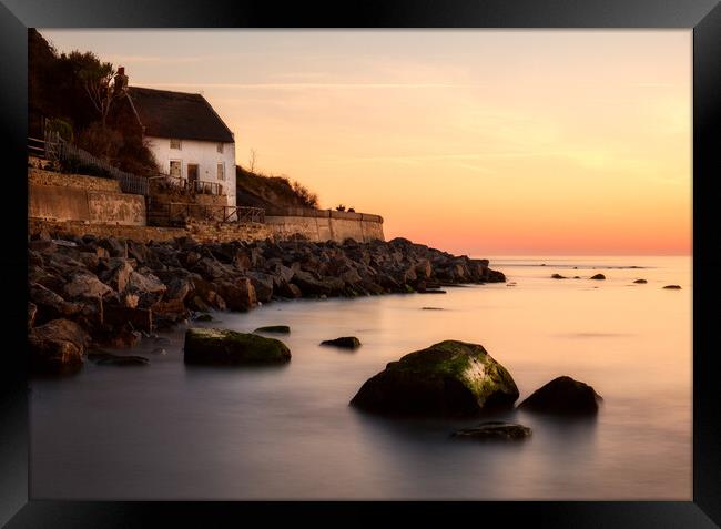 Runswick Bay Sunrise Framed Print by Tim Hill