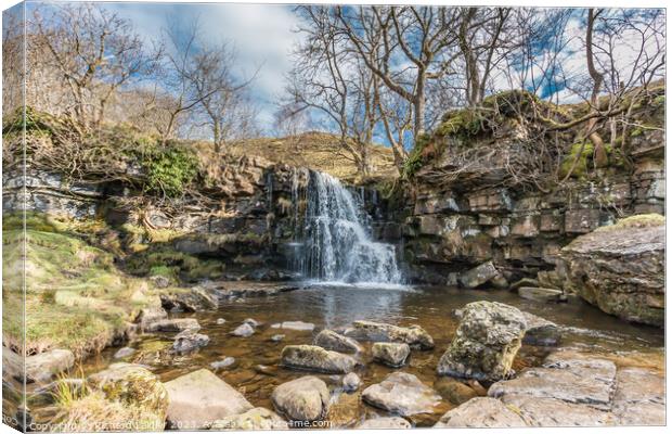 East Gill Force Waterfall, Keld, Swaledale, Yorkshire Dales Canvas Print by Richard Laidler