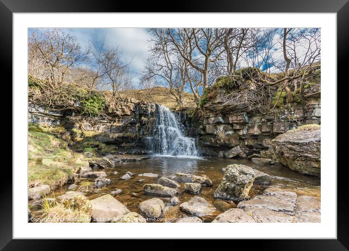 East Gill Force Waterfall, Keld, Swaledale, Yorkshire Dales Framed Mounted Print by Richard Laidler