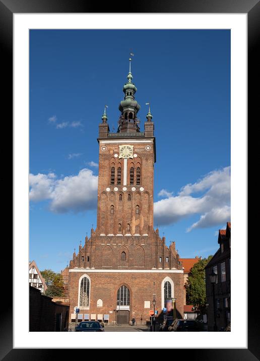 St Catherine Church In Gdansk Framed Mounted Print by Artur Bogacki