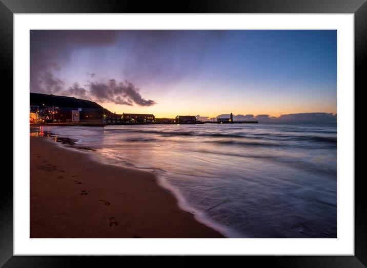 Scarborough South Bay at Dawn Framed Mounted Print by Tim Hill