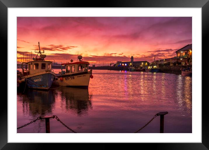 Scarborough Harbour Yorkshire Framed Mounted Print by Tim Hill