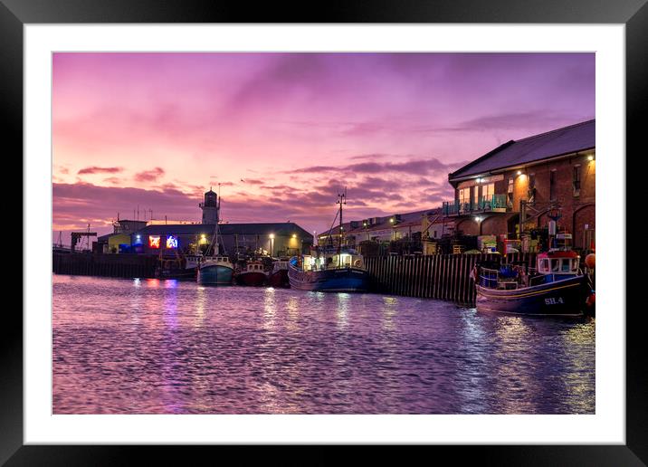 Scarborough Harbour Yorkshire Framed Mounted Print by Tim Hill