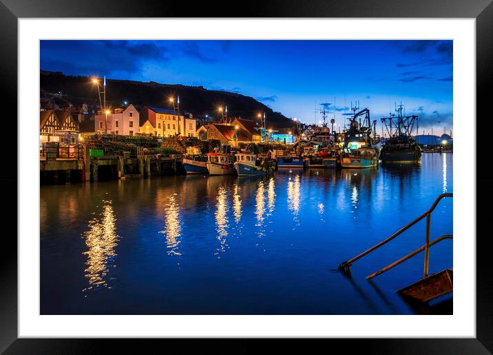 Serenity of Scarborough Harbour Framed Mounted Print by Tim Hill