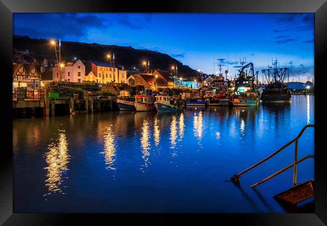 Serenity of Scarborough Harbour Framed Print by Tim Hill