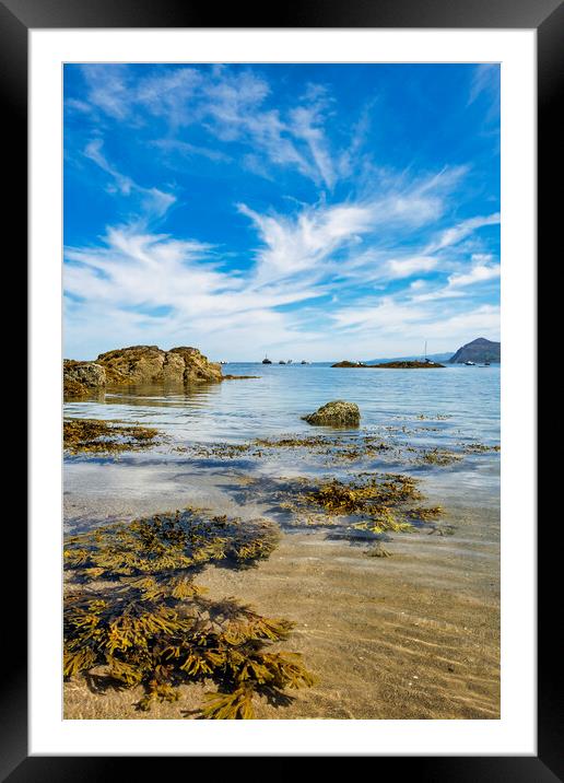 A Serene Summer Seascape Framed Mounted Print by Tim Hill